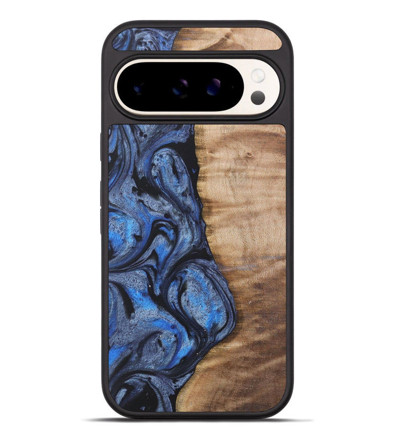 Pixel 9 Pro XL Wood Phone Case - Manda (Blue, 732945)