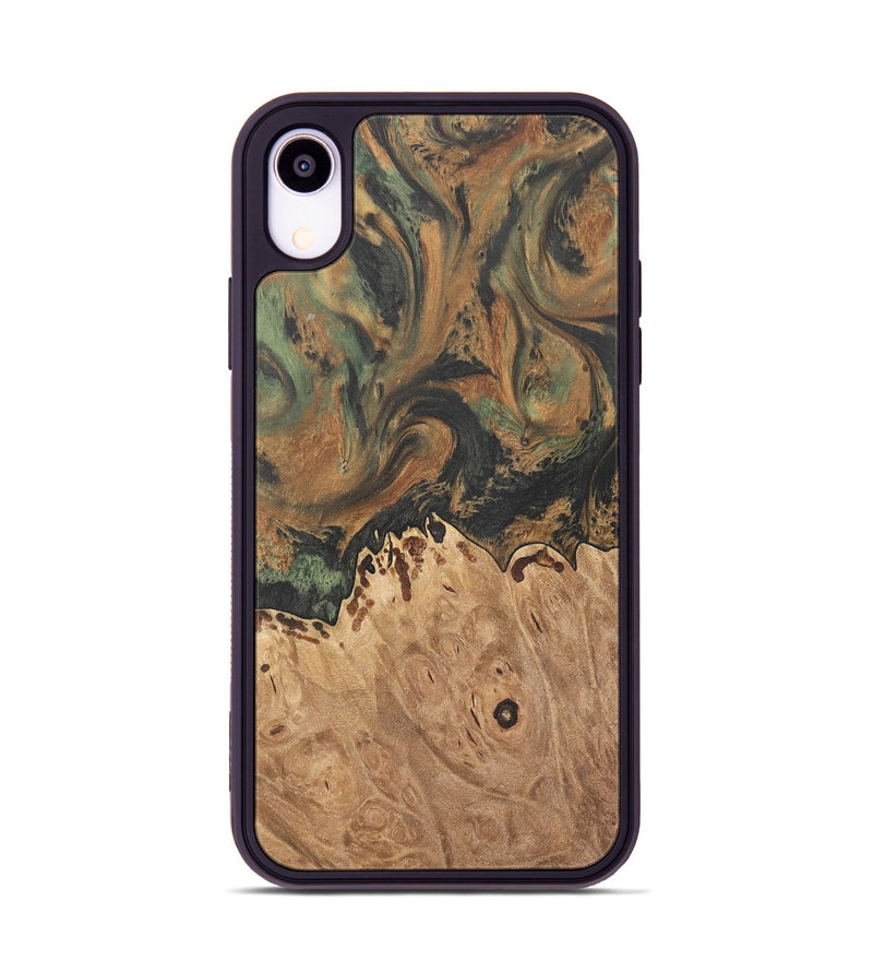 iPhone Xr Wood Phone Case - Maryl (Green, 732947)