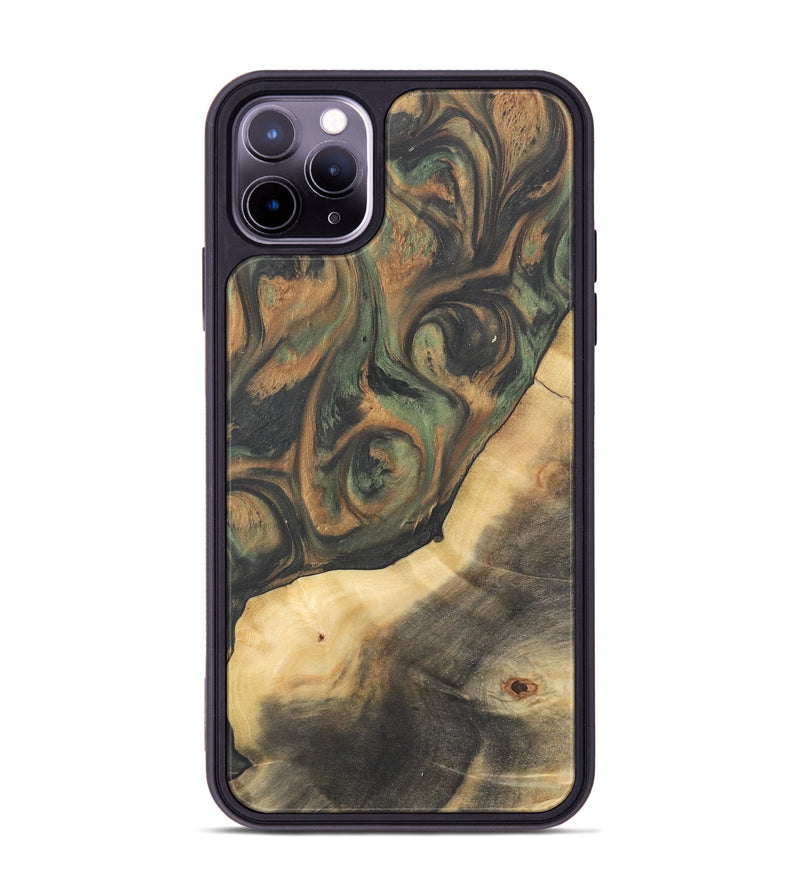 iPhone 11 Pro Max Wood Phone Case - Terry (Green, 732949)