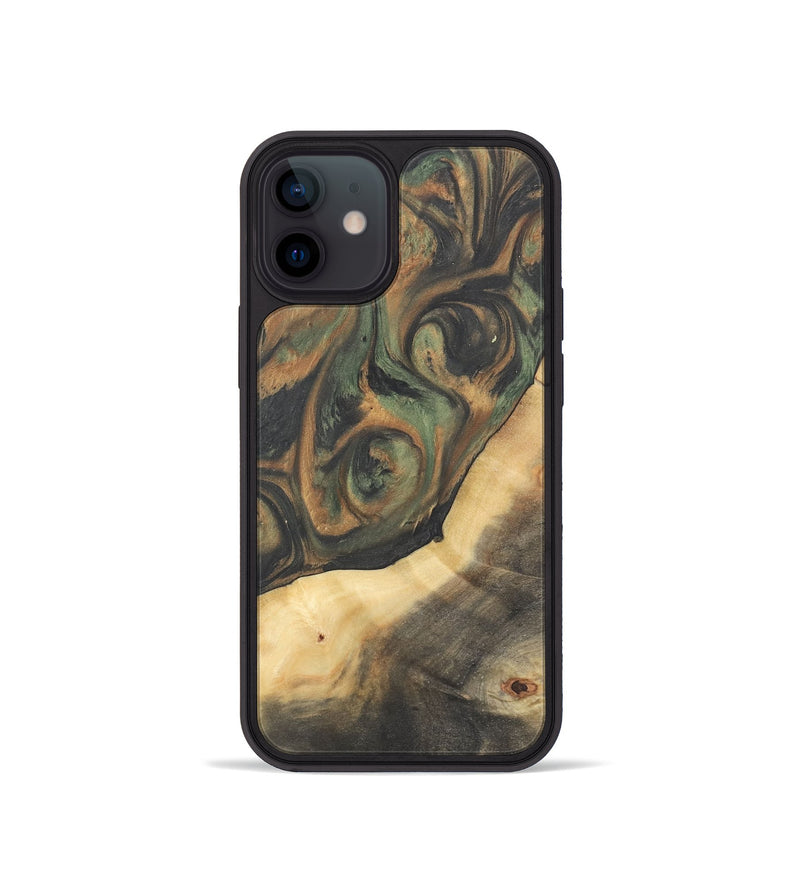 iPhone 12 mini Wood Phone Case - Terry (Green, 732949)