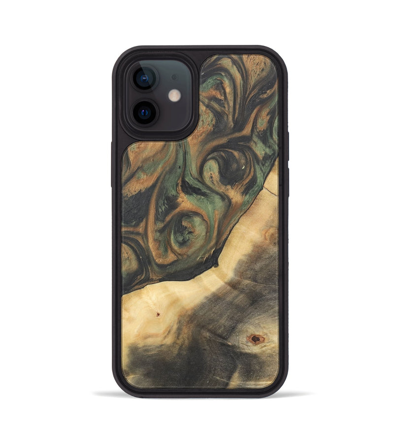 iPhone 12 Wood Phone Case - Terry (Green, 732949)