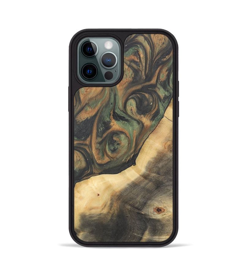 iPhone 12 Pro Wood Phone Case - Terry (Green, 732949)