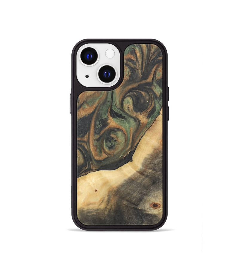 iPhone 13 mini Wood Phone Case - Terry (Green, 732949)