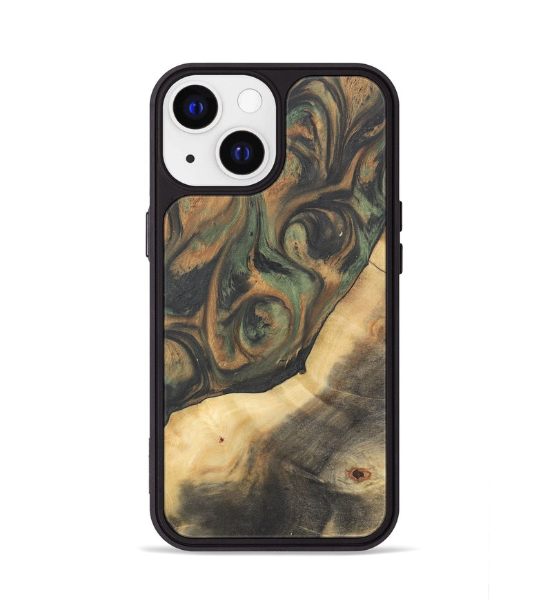 iPhone 13 Wood Phone Case - Terry (Green, 732949)