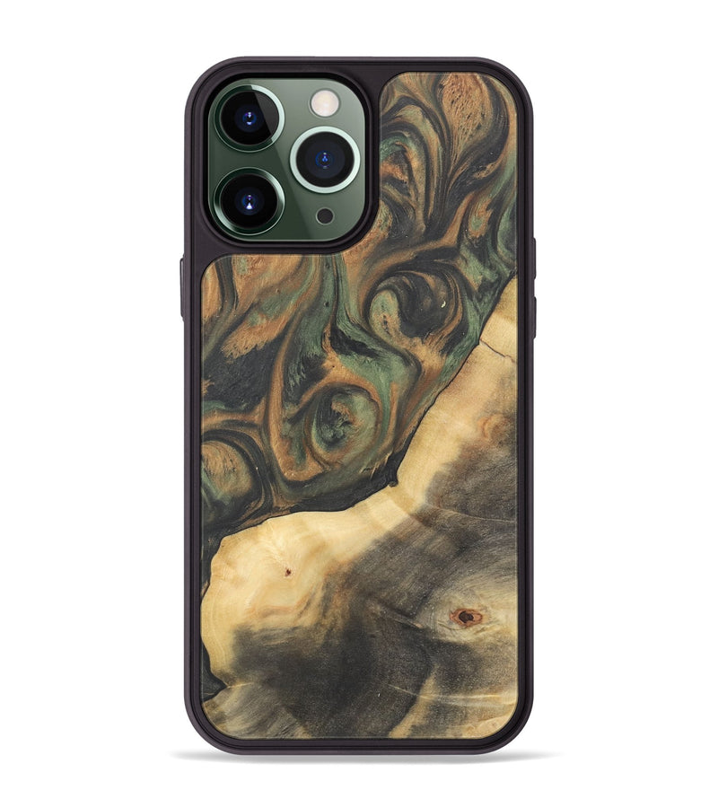 iPhone 13 Pro Max Wood Phone Case - Terry (Green, 732949)