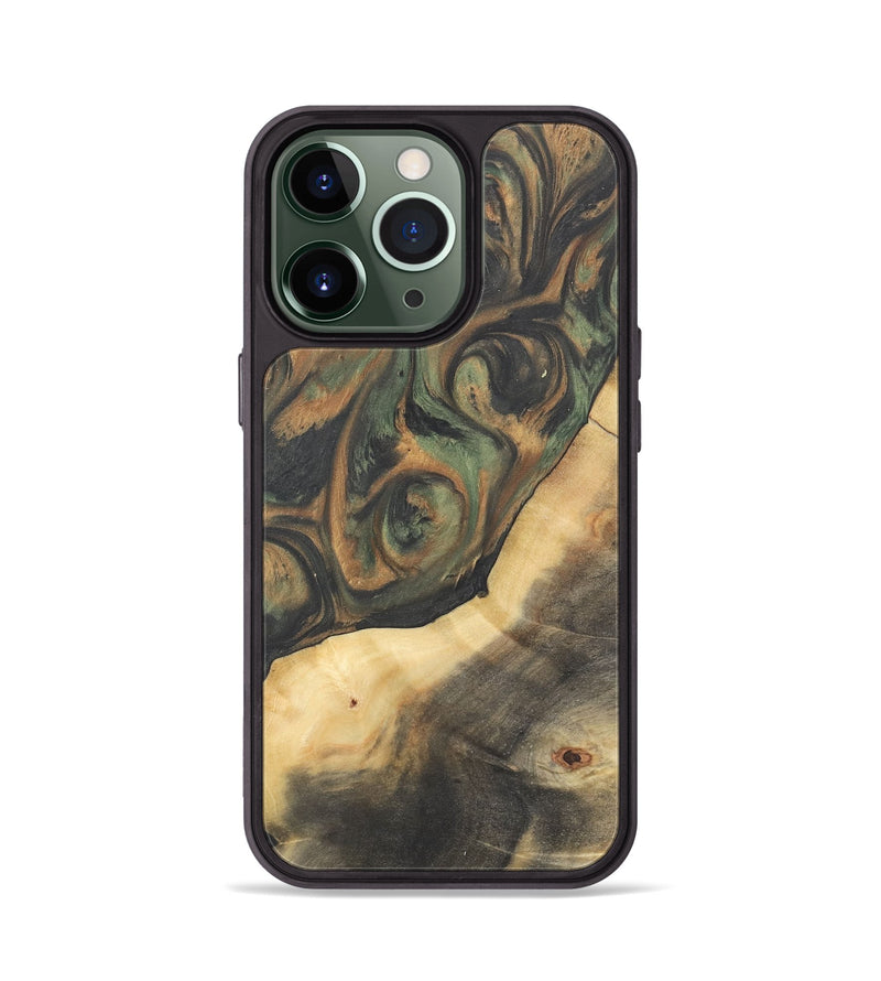 iPhone 13 Pro Wood Phone Case - Terry (Green, 732949)