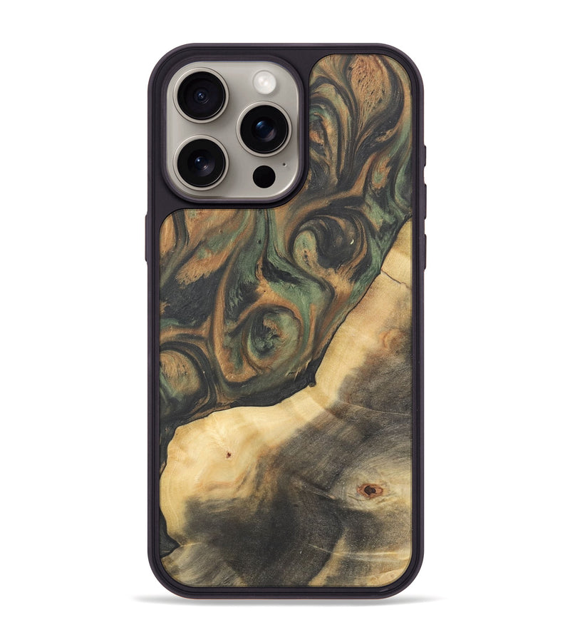 iPhone 15 Pro Max Wood Phone Case - Terry (Green, 732949)