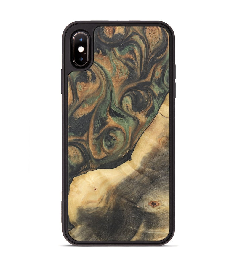 iPhone Xs Max Wood Phone Case - Terry (Green, 732949)