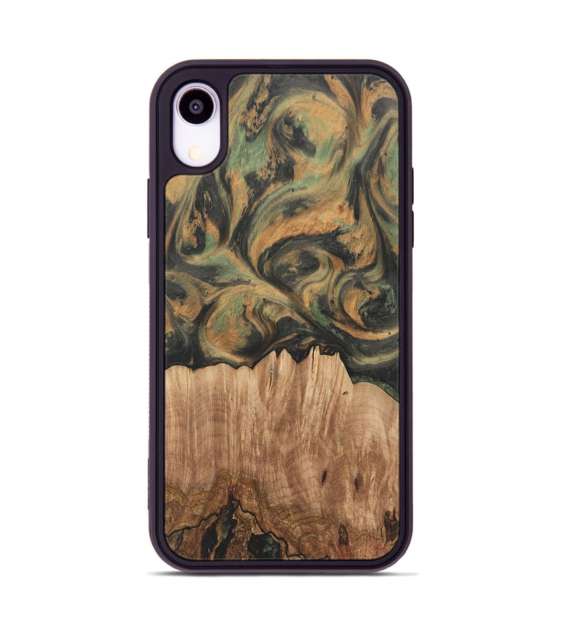 iPhone Xr Wood Phone Case - Betti (Green, 732950)