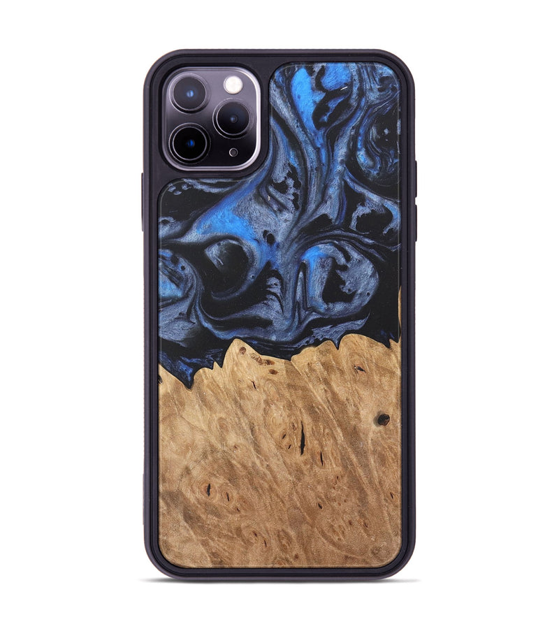 iPhone 11 Pro Max Wood Phone Case - Mylee (Blue, 732960)