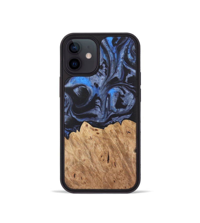 iPhone 12 mini Wood Phone Case - Mylee (Blue, 732960)