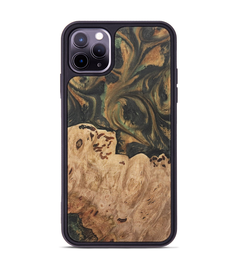 iPhone 11 Pro Max Wood Phone Case - Dyann (Green, 732965)