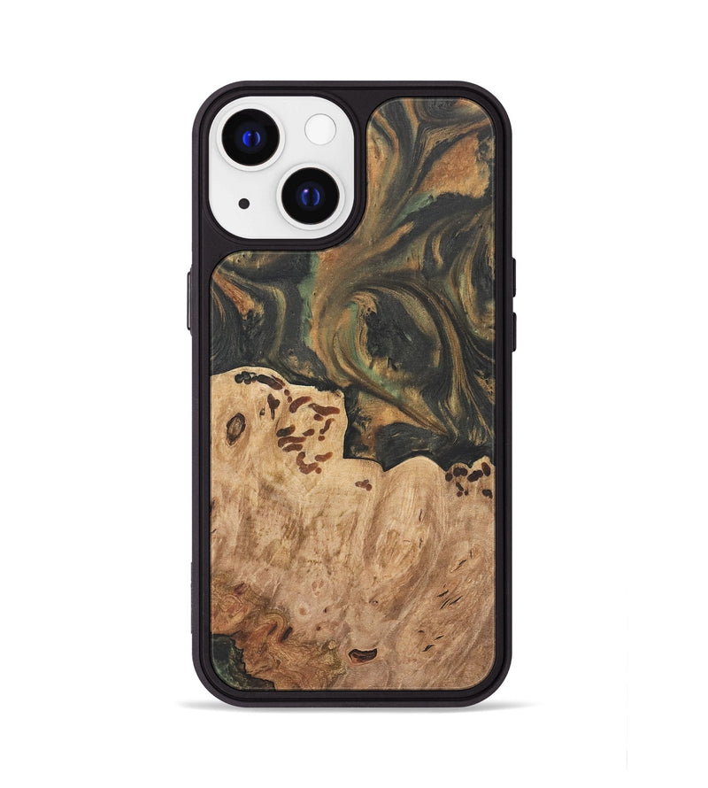 iPhone 13 Wood Phone Case - Dyann (Green, 732965)