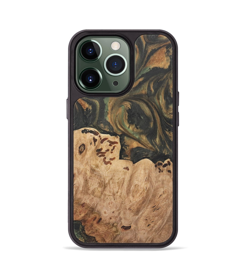 iPhone 13 Pro Wood Phone Case - Dyann (Green, 732965)