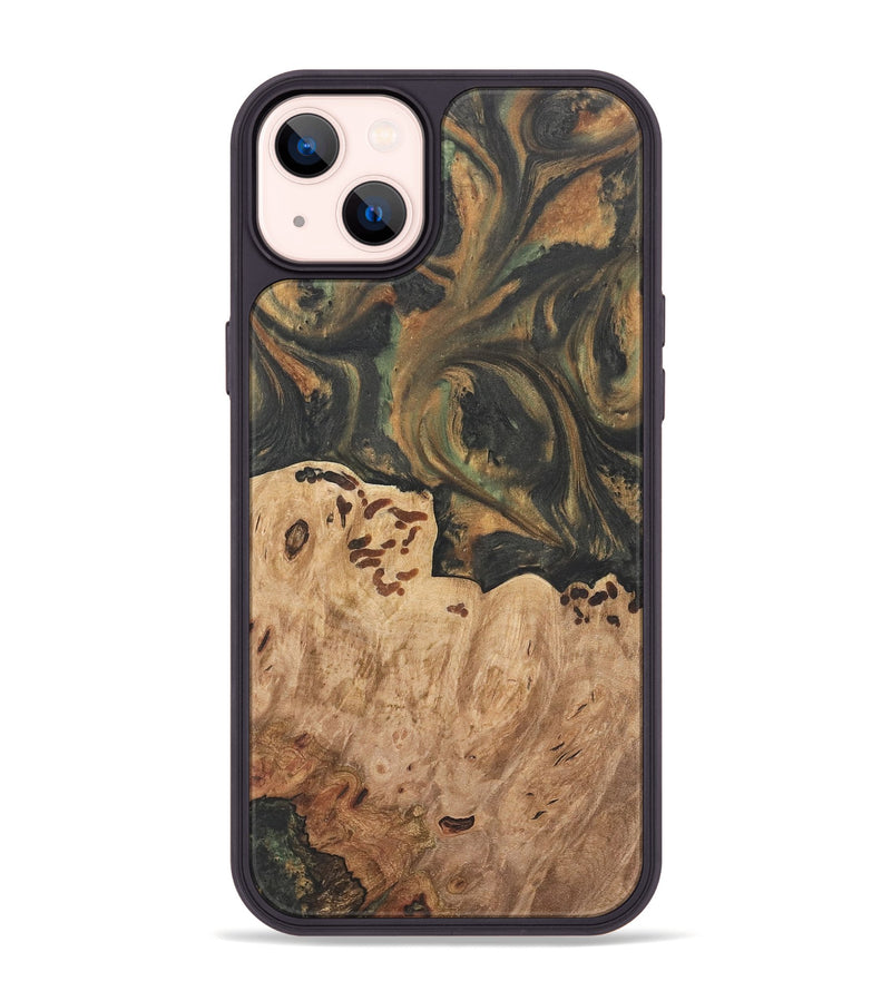 iPhone 14 Plus Wood Phone Case - Dyann (Green, 732965)