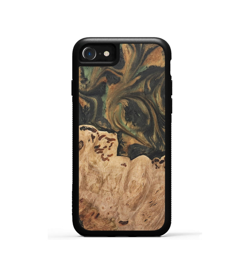 iPhone SE Wood Phone Case - Dyann (Green, 732965)