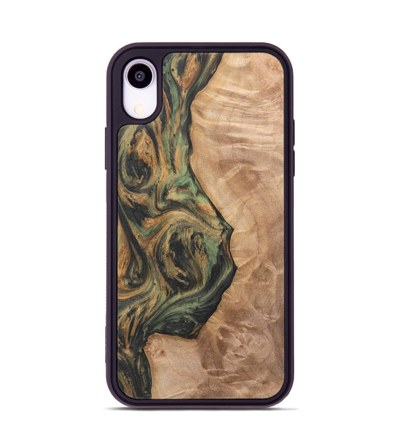 iPhone Xr Wood Phone Case - Neetu (Green, 732966)