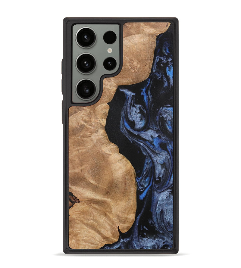 Galaxy S23 Ultra Wood Phone Case - Renelle (Blue, 732976)