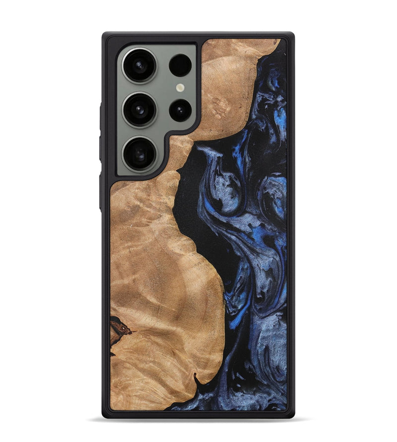 Galaxy S24 Ultra Wood Phone Case - Renelle (Blue, 732976)