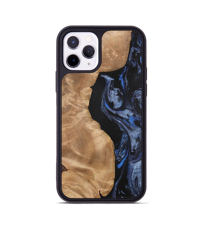 iPhone 11 Pro Wood Phone Case - Renelle (Blue, 732976)