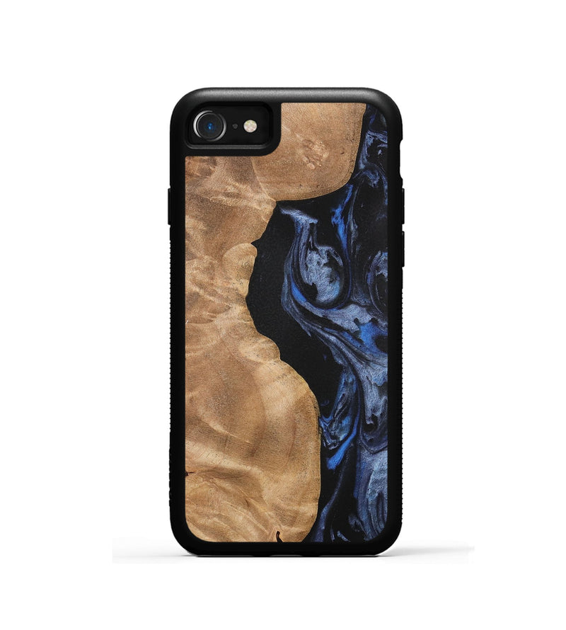 iPhone SE Wood Phone Case - Renelle (Blue, 732976)