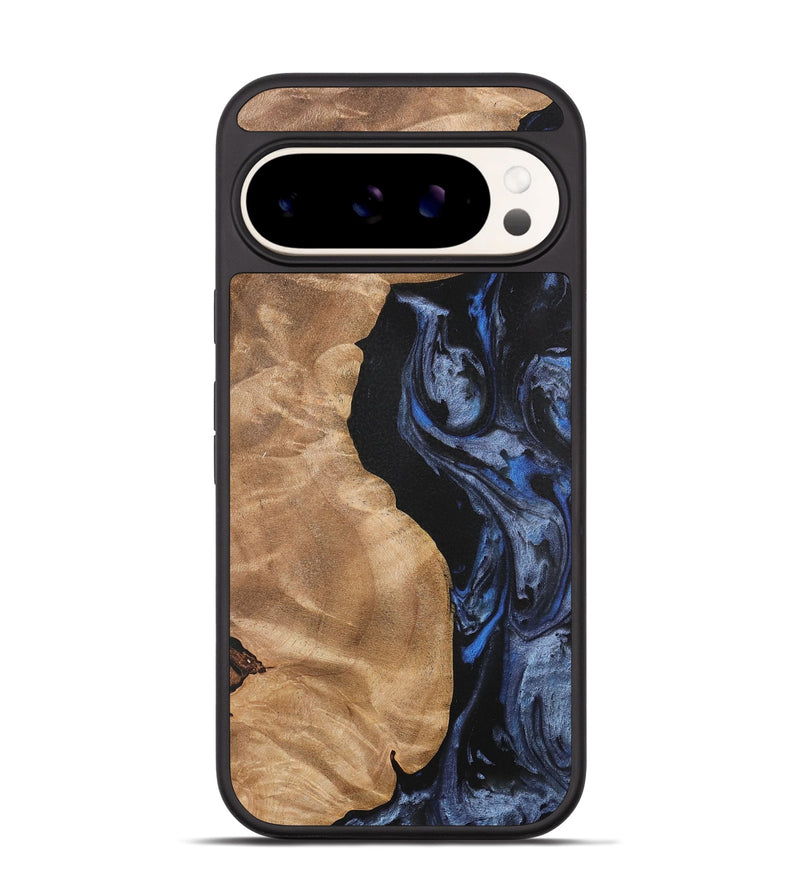 Pixel 9 Wood Phone Case - Renelle (Blue, 732976)