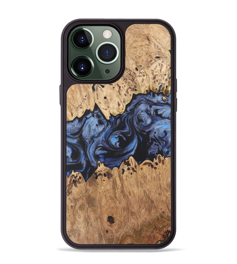 iPhone 13 Pro Max Wood Phone Case - Thekla (Blue, 732983)