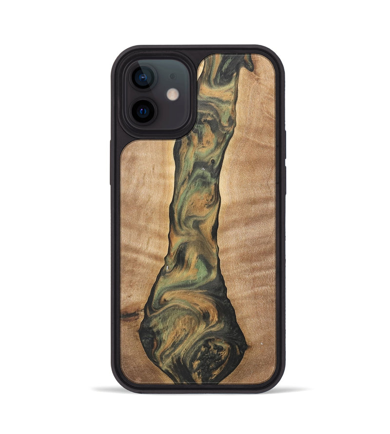 iPhone 12 Wood Phone Case - Barnard (Green, 732984)