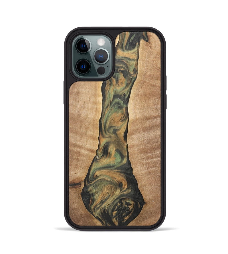 iPhone 12 Pro Wood Phone Case - Barnard (Green, 732984)