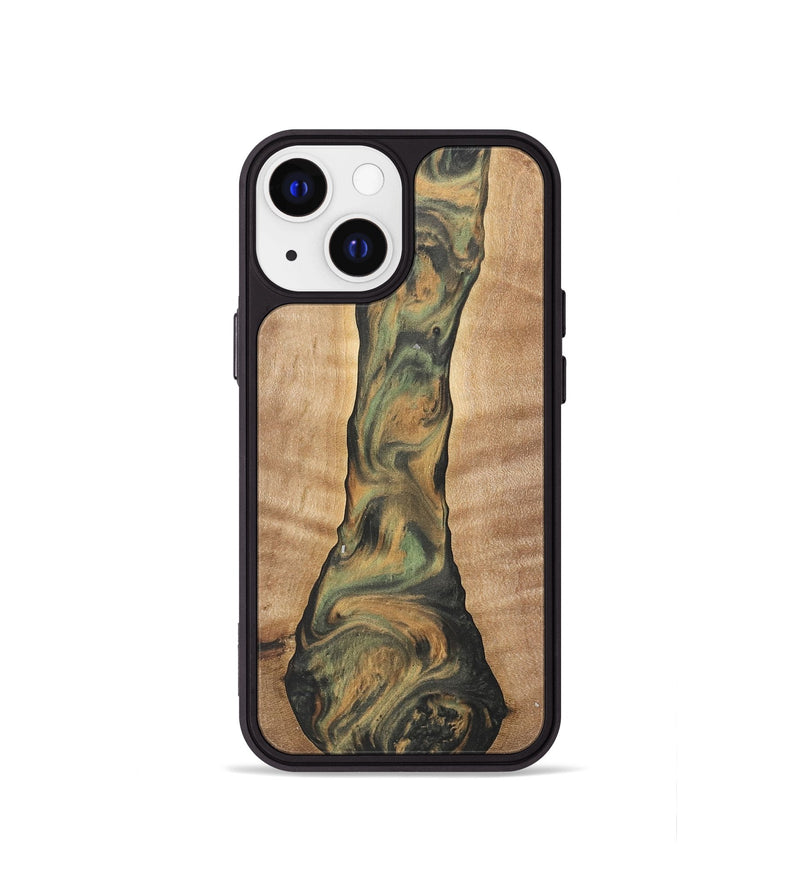 iPhone 13 mini Wood Phone Case - Barnard (Green, 732984)