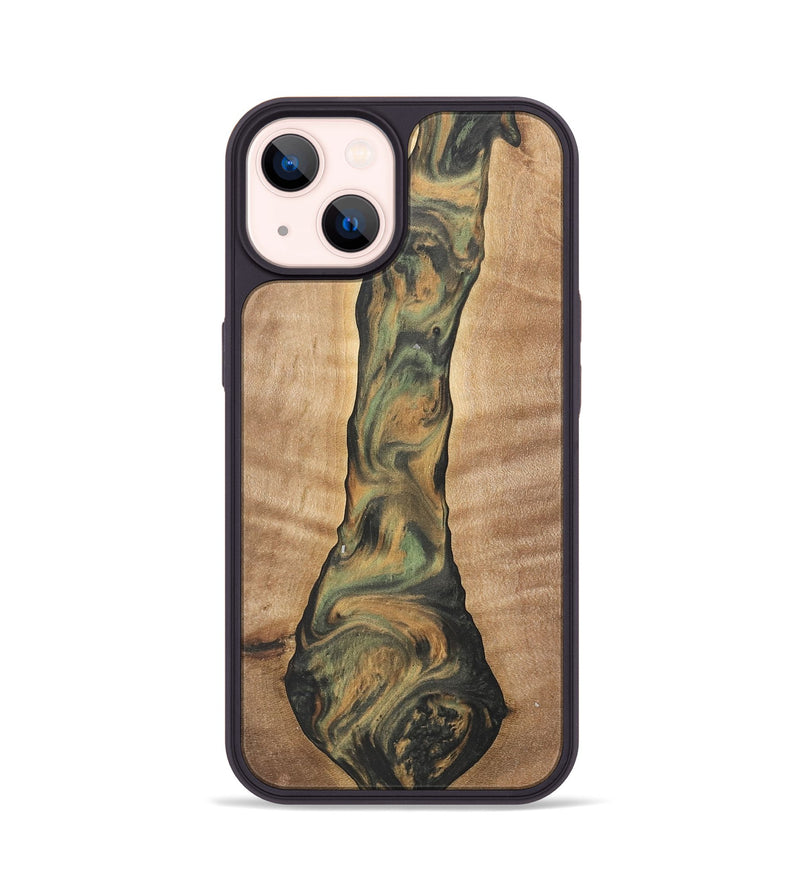 iPhone 14 Wood Phone Case - Barnard (Green, 732984)