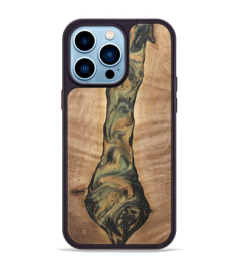 iPhone 14 Pro Max Wood Phone Case - Barnard (Green, 732984)