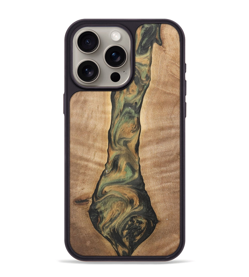 iPhone 15 Pro Max Wood Phone Case - Barnard (Green, 732984)