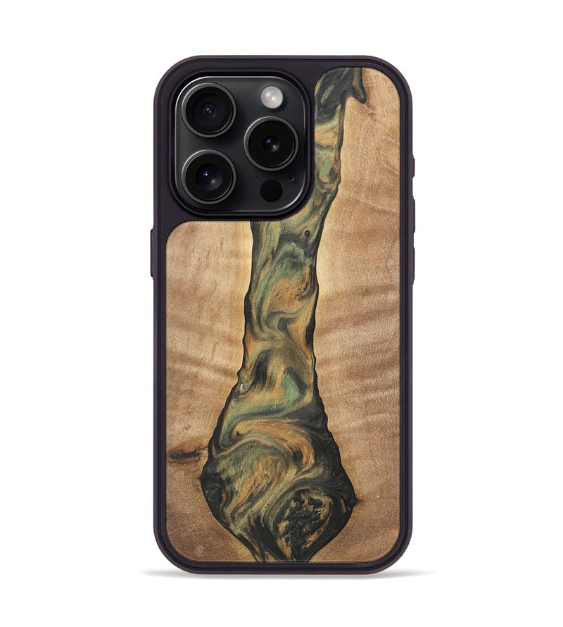 iPhone 15 Pro Wood Phone Case - Barnard (Green, 732984)