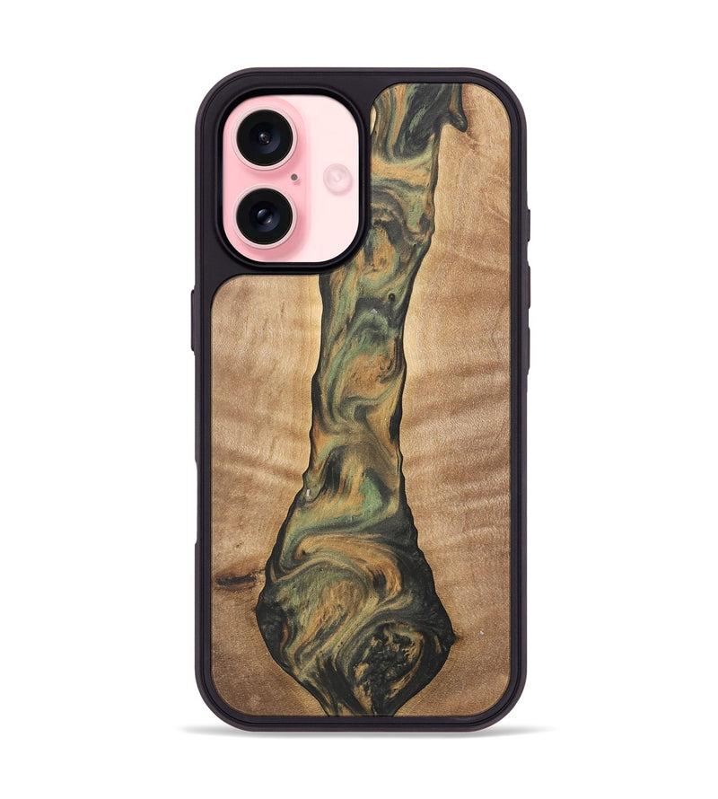 iPhone 16 Wood Phone Case - Barnard (Green, 732984)