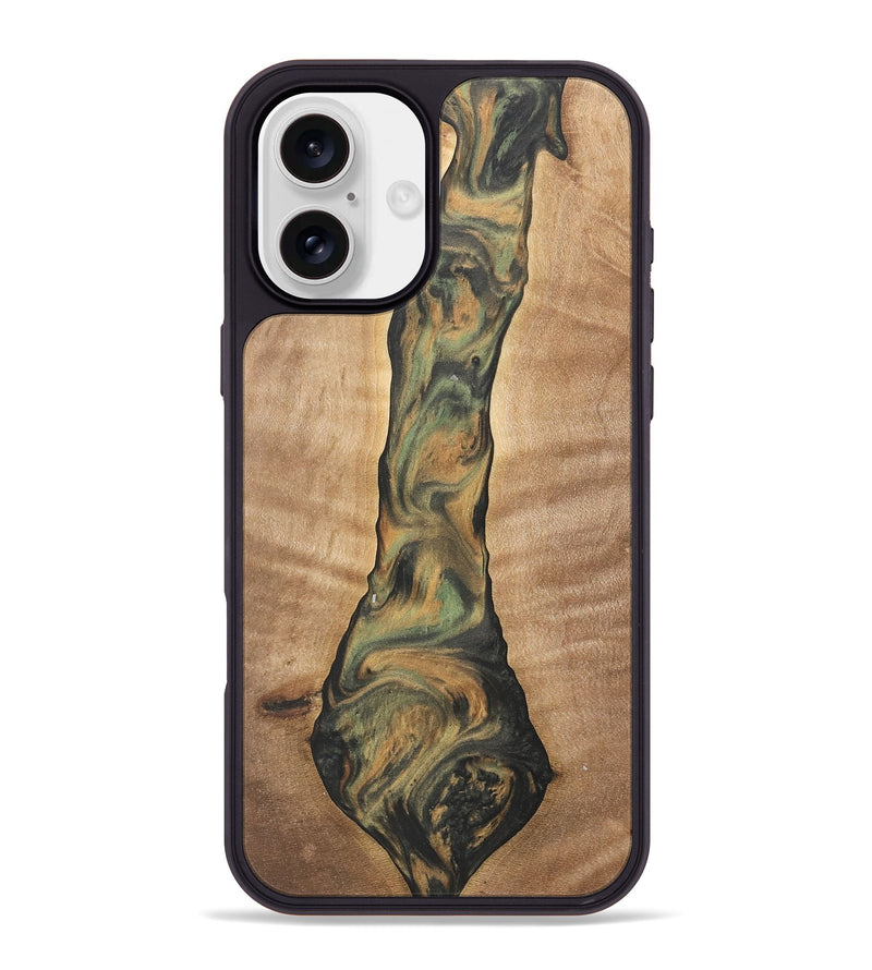 iPhone 16 Plus Wood Phone Case - Barnard (Green, 732984)