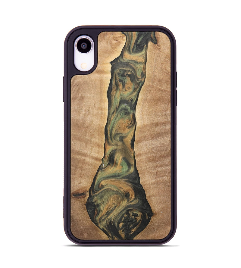 iPhone Xr Wood Phone Case - Barnard (Green, 732984)