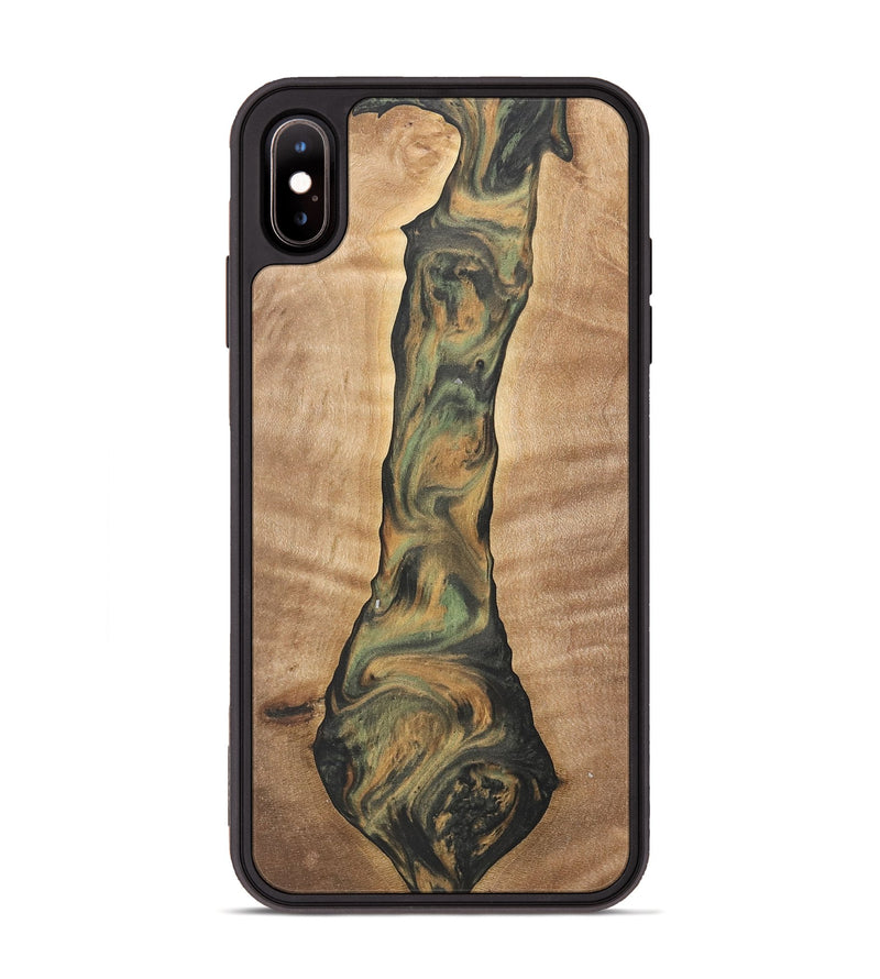 iPhone Xs Max Wood Phone Case - Barnard (Green, 732984)