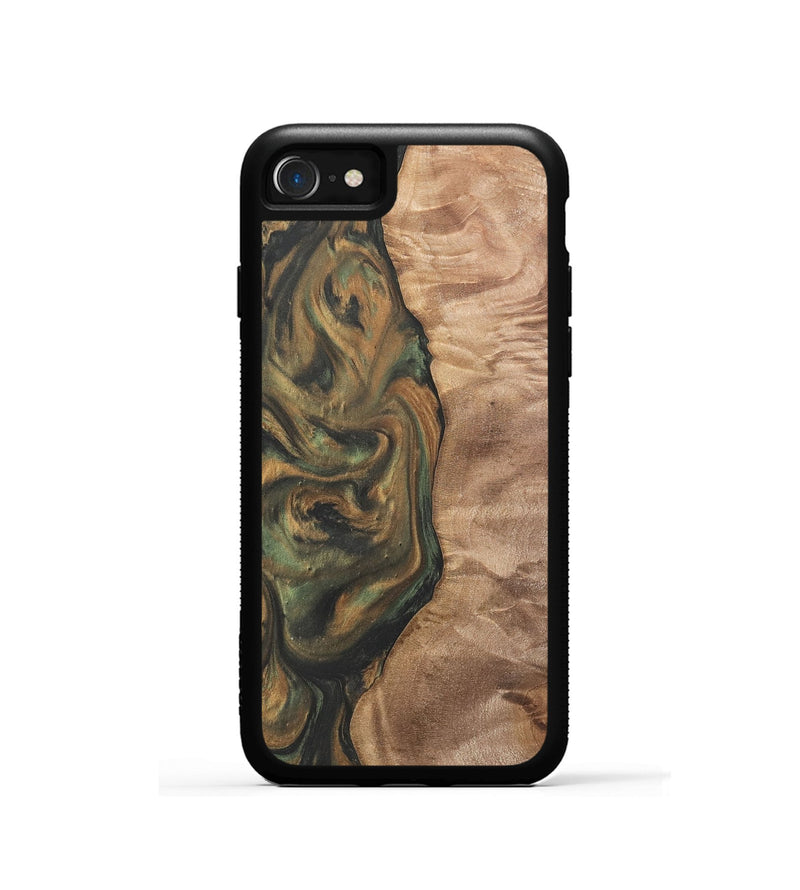 iPhone SE Wood Phone Case - Sergiu (Green, 732987)