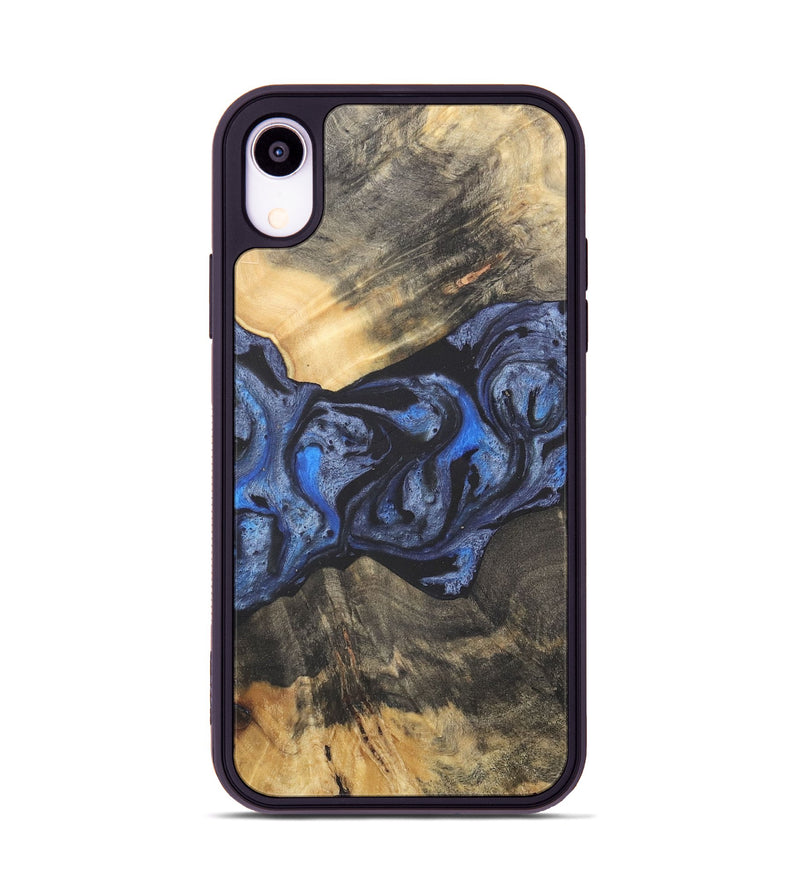 iPhone Xr Wood Phone Case - Isaak (Blue, 732989)