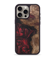 iPhone 15 Pro Max Wood Phone Case - Dida (Red, 733009)