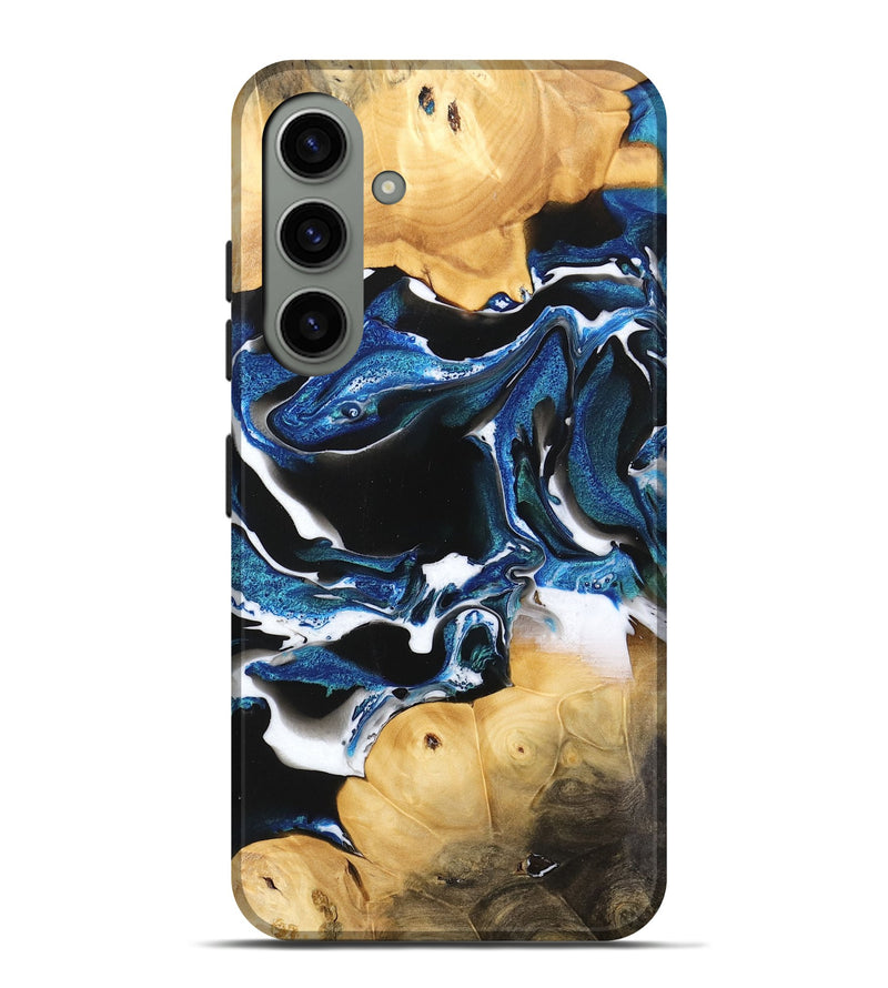 Galaxy S24 Plus Wood Live Edge Phone Case - Josey (Blue, 733010)