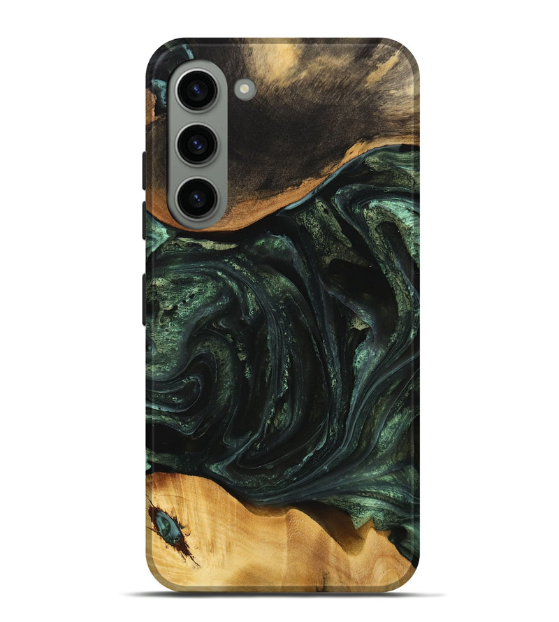 Galaxy S23 Plus Wood Live Edge Phone Case - Ofella (Green, 733012)