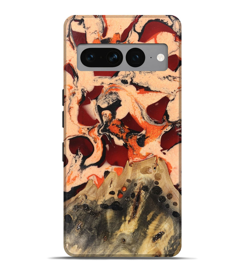 Pixel 7 Pro Wood Live Edge Phone Case - Warwick (Red, 733014)