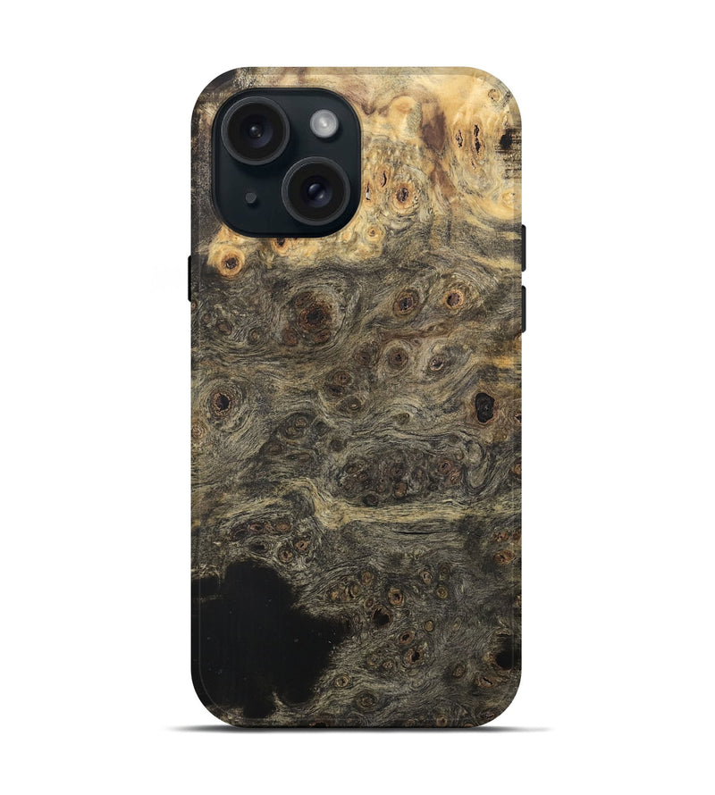 iPhone 15 Wood Live Edge Phone Case - Severo (Wood Burl, 733033)