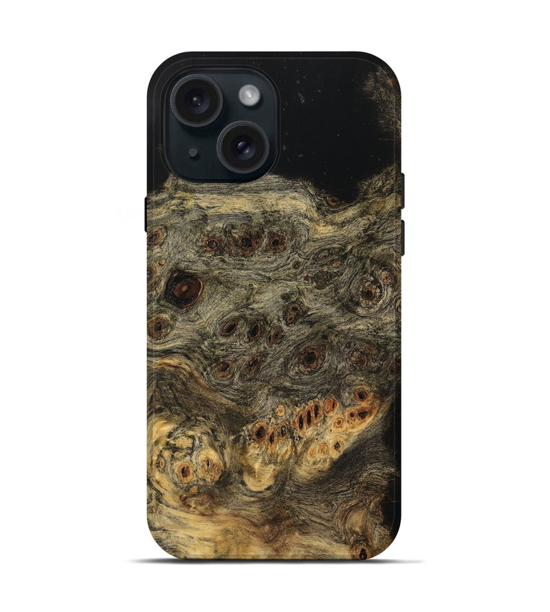 iPhone 15 Wood Live Edge Phone Case - Edmon (Wood Burl, 733035)