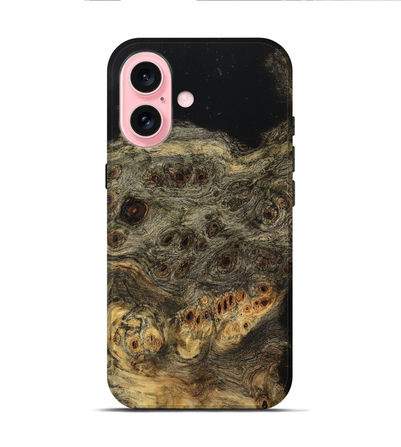 iPhone 16 Wood Live Edge Phone Case - Edmon (Wood Burl, 733035)