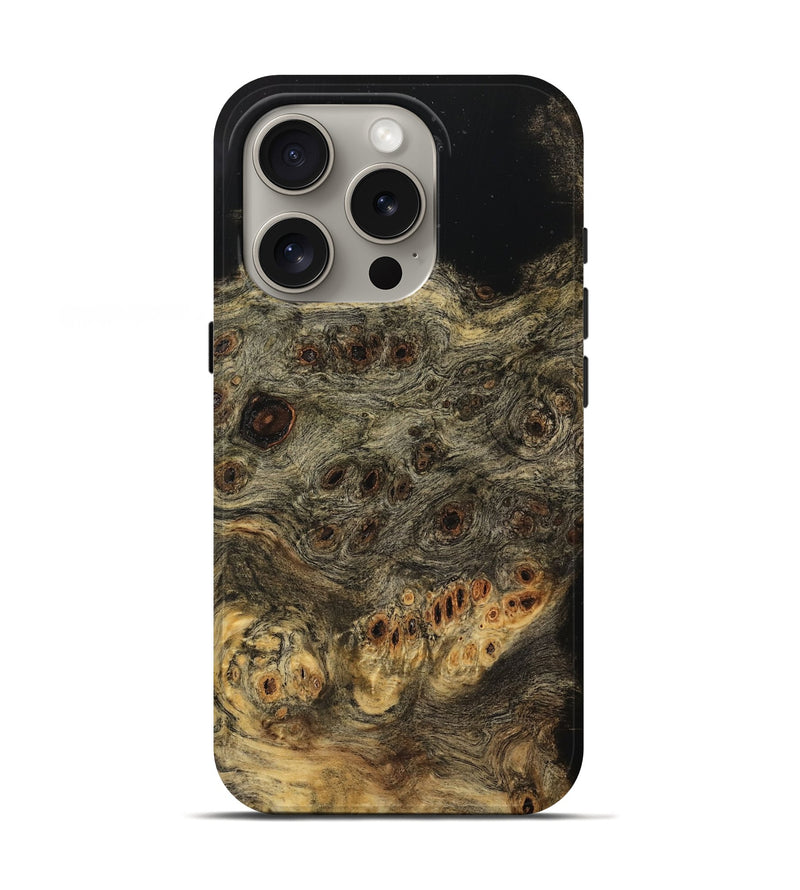 iPhone 16 Pro Wood Live Edge Phone Case - Edmon (Wood Burl, 733035)