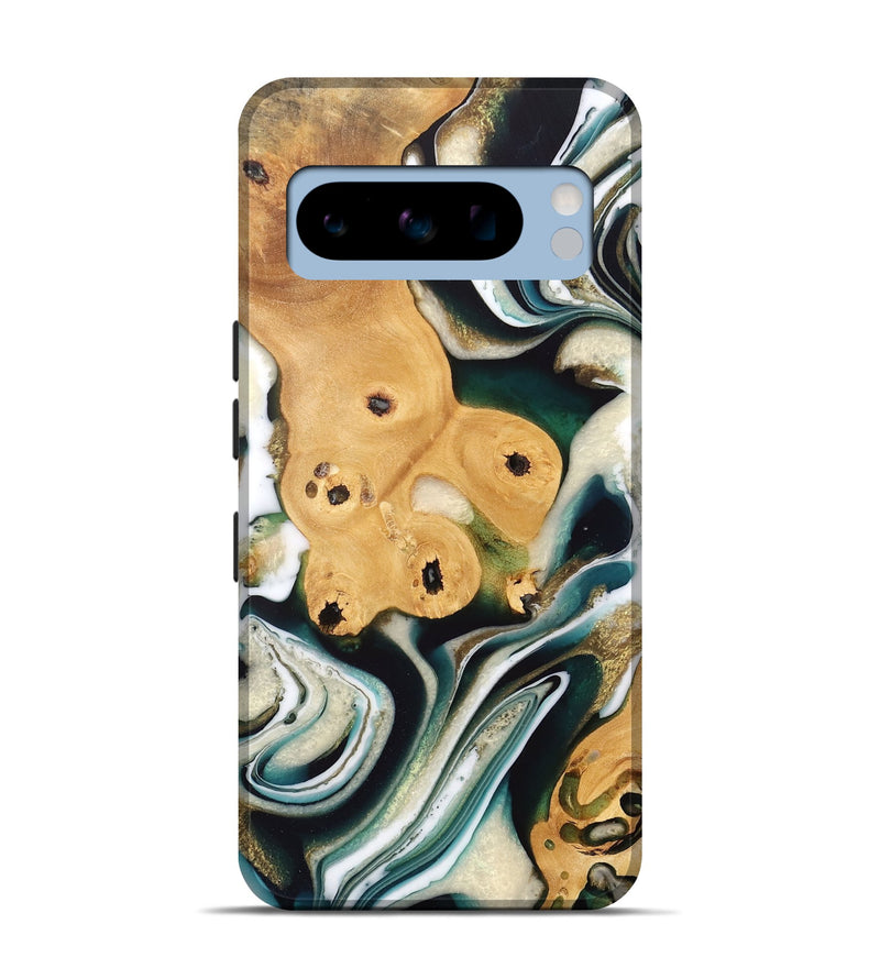 Pixel 8 Pro Wood Live Edge Phone Case - Ardelia (Green, 733038)