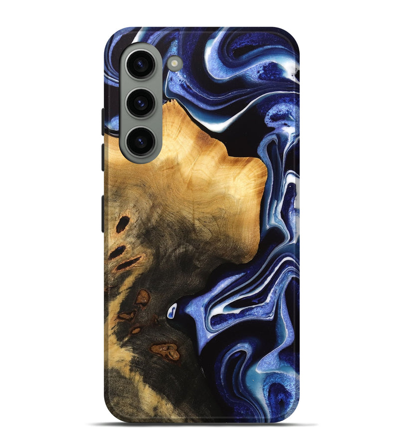 Galaxy S23 Plus Wood Live Edge Phone Case - Else (Blue, 733039)